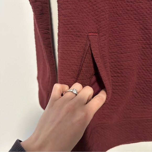 LL bean burgundy red full zip up jacket - Picture 8 of 8